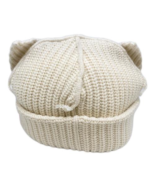 CHARLES JEFFREY LOVERBOY（チャールズ ジェフリー ラバーボーイ）CHARLES JEFFREY LOVERBOY (チャールズ ジェフリー ラバーボーイ) CHUNKY EARS BEANIE/チャンクイアーズビーニー アイボリーの古着・服飾アイテム