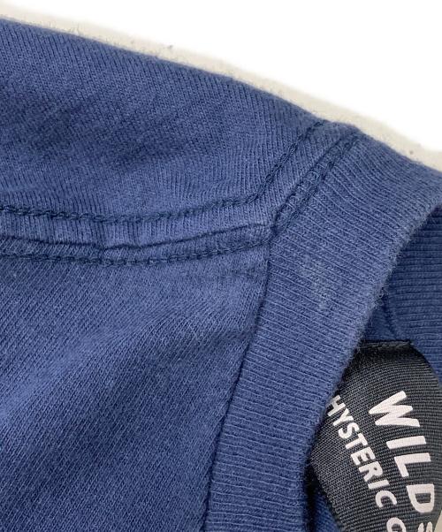 Hysteric Glamour（ヒステリックグラマー）Hysteric Glamour (ヒステリックグラマー) WILDSIDE (ワイルドサイド) WILDSIDE × HYSTERIC GLAMOUR T-Shirt ネイビー サイズ:4の古着・服飾アイテム