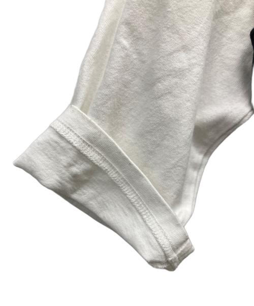 Hysteric Glamour（ヒステリックグラマー）Hysteric Glamour (ヒステリックグラマー) GIRL ON THE TOP 七分袖Tシャツ ホワイト×ブラック サイズ:Mの古着・服飾アイテム