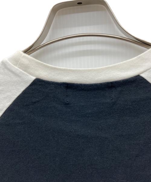 Hysteric Glamour（ヒステリックグラマー）Hysteric Glamour (ヒステリックグラマー) GIRL ON THE TOP 七分袖Tシャツ ホワイト×ブラック サイズ:Mの古着・服飾アイテム