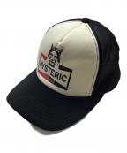 Hysteric Glamourヒステリックグラマー）の古着「Unlimited Mesh Cap/アンリミテッドメッシュキャップ」｜ブラック×ホワイト