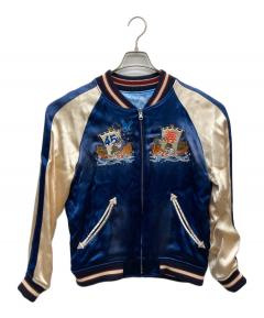 中古・古着通販】EVISU (エヴィス) リバーシブルスカジャン ピンク