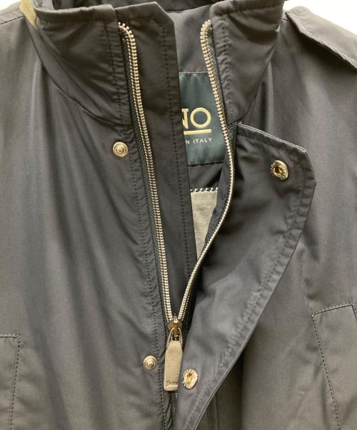 HERNO（ヘルノ）HERNO (ヘルノ) ウォーターレペレントポリエステルスタンドカラーフィールドジャケット ネイビー サイズ:44の古着・服飾アイテム