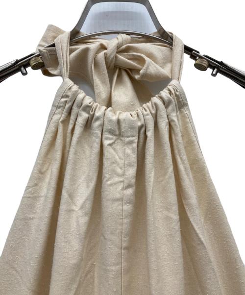 BASERANGE（ベースレンジ）BASERANGE (ベースレンジ) シルクサロペット ベージュ サイズ:freeの古着・服飾アイテム