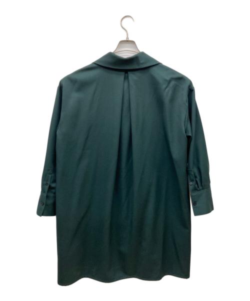 CABAN（キャバン）CABaN (キャバン) ウールツイル ハイネックロングシャツ グリーン サイズ:sの古着・服飾アイテム