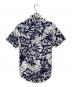RALPH LAUREN (ラルフローレン) アロハ柄半袖BDシャツ ホワイト×ネイビー サイズ:XS：6000円