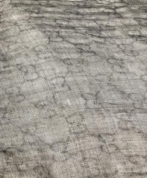 GUCCI（グッチ）GUCCI (グッチ) シルク×モダール GGストール グレーの古着・服飾アイテム