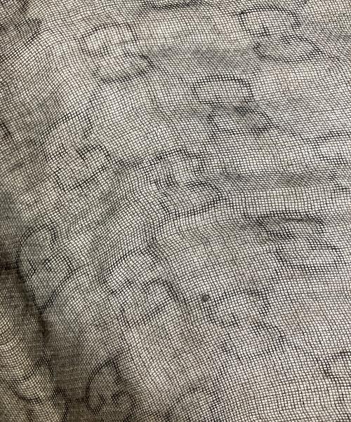 GUCCI（グッチ）GUCCI (グッチ) シルク×モダール GGストール グレーの古着・服飾アイテム