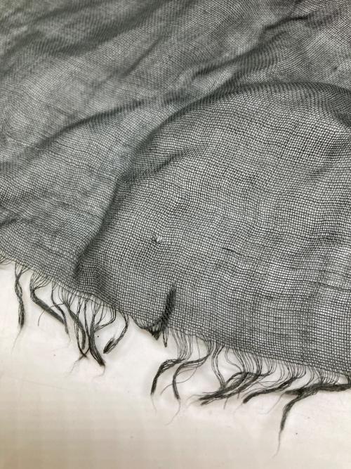 GUCCI（グッチ）GUCCI (グッチ) シルク×モダール GGストール グレーの古着・服飾アイテム