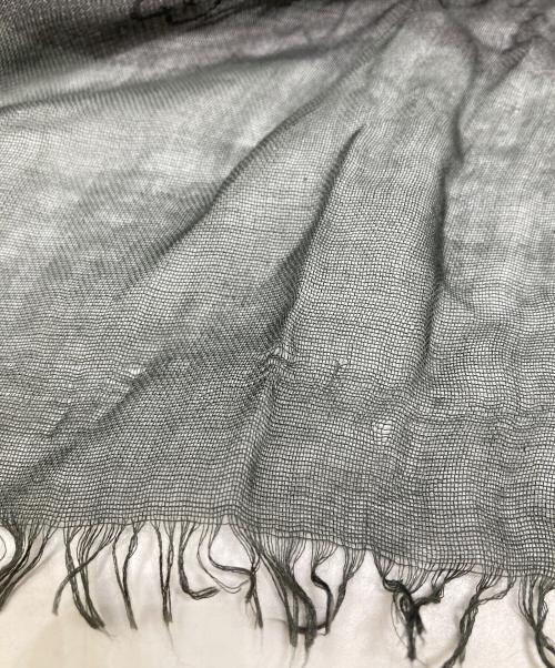 GUCCI（グッチ）GUCCI (グッチ) シルク×モダール GGストール グレーの古着・服飾アイテム