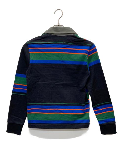 KOLOR（カラー）KOLOR (カラー) アシンメトリーデザインポロシャツ ブラック×マルチカラー サイズ:1の古着・服飾アイテム