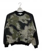Y-3ワイスリー）の古着「U CH1 CAMO KNIT CREW SWEATER」｜チャコールグレー×カーキ