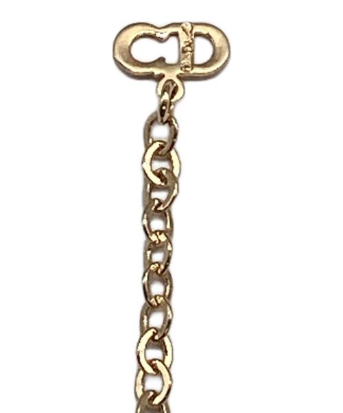 Christian Dior（クリスチャン ディオール）Christian Dior (クリスチャン ディオール) CDロゴネックレス ゴールドの古着・服飾アイテム