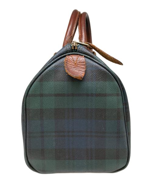 POLO RALPH LAUREN（ポロ・ラルフローレン）POLO RALPH LAUREN (ポロ・ラルフローレン) ブラックウォッチチェックミニボストンバッグ グリーンの古着・服飾アイテム
