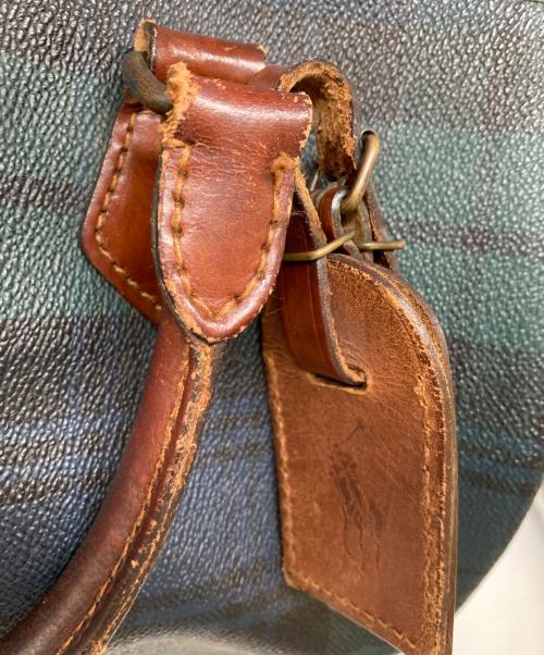 POLO RALPH LAUREN（ポロ・ラルフローレン）POLO RALPH LAUREN (ポロ・ラルフローレン) ブラックウォッチチェックミニボストンバッグ グリーンの古着・服飾アイテム