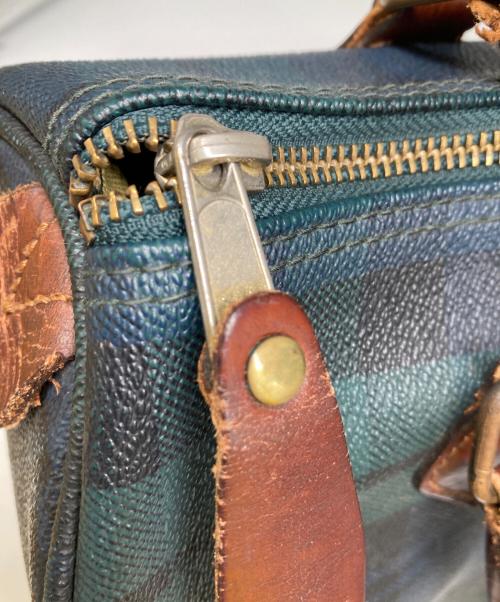 POLO RALPH LAUREN（ポロ・ラルフローレン）POLO RALPH LAUREN (ポロ・ラルフローレン) ブラックウォッチチェックミニボストンバッグ グリーンの古着・服飾アイテム