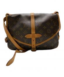 LOUIS VUITTON（ルイ ヴィトン）の古着「ソミュール30 ショルダーバッグ/モノグラム」｜ブラウン