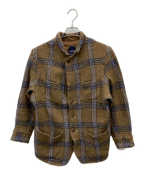45R（フォーティファイブ・アール）45R (フォーティファイブ・アール) メリノ縮絨908シャツジャケット ブラウン サイズ:2の古着・服飾アイテム