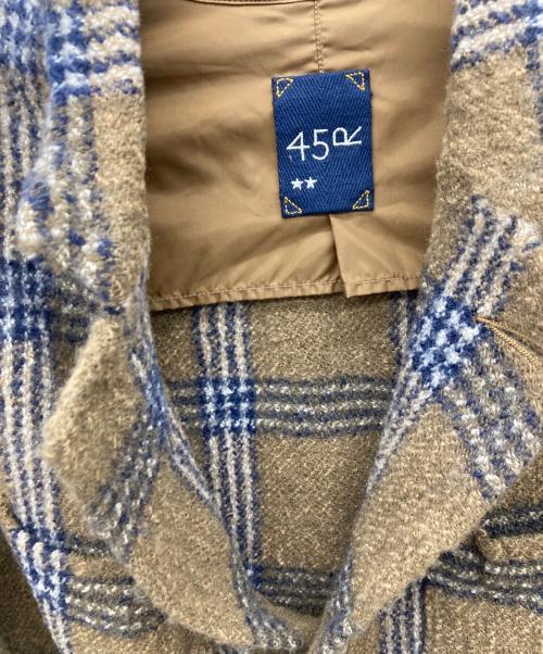 45R（フォーティファイブ・アール）45R (フォーティファイブ・アール) メリノ縮絨908シャツジャケット ブラウン サイズ:2の古着・服飾アイテム
