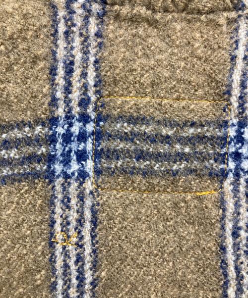 45R（フォーティファイブ・アール）45R (フォーティファイブ・アール) メリノ縮絨908シャツジャケット ブラウン サイズ:2の古着・服飾アイテム