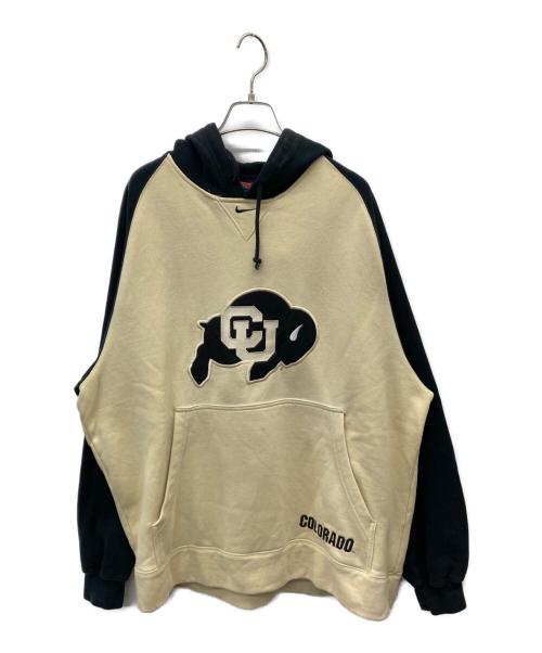 NIKE（ナイキ）NIKE (ナイキ) TEAM NIKE 90sパーカー アイボリー サイズ:Mの古着・服飾アイテム