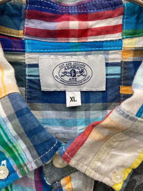 A BATHING APE（アベイシングエイプ）A BATHING APE (アベイシングエイプ) パッチワークシャツ マルチカラー サイズ:ＸＬの古着・服飾アイテム