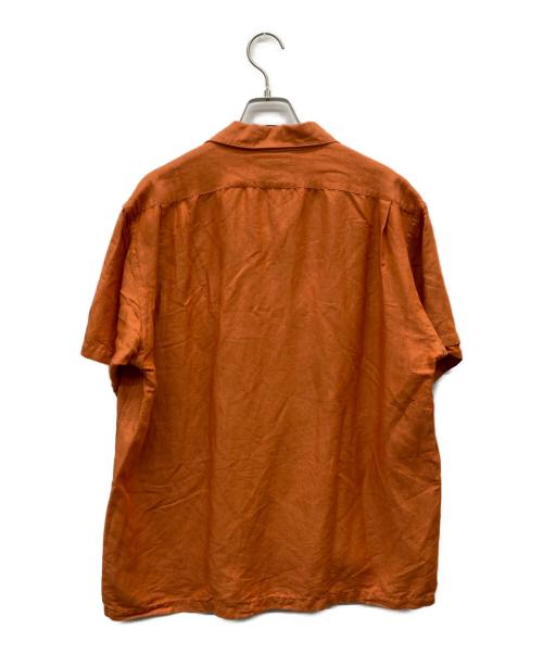 CHAPS RALPH LAUREN（チャップス ラルフローレン）CHAPS RALPH LAUREN (チャップス ラルフローレン) 90sリネンオープンカラーシャツ オレンジ サイズ:Lの古着・服飾アイテム