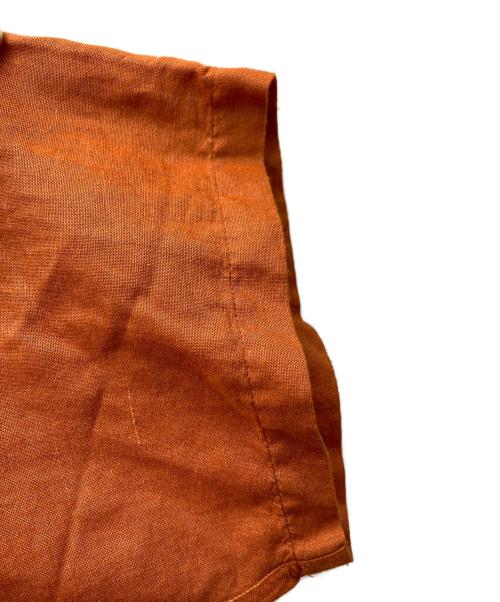 CHAPS RALPH LAUREN（チャップス ラルフローレン）CHAPS RALPH LAUREN (チャップス ラルフローレン) 90sリネンオープンカラーシャツ オレンジ サイズ:Lの古着・服飾アイテム