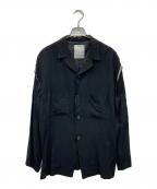 WORK SHOPワークショップ）の古着「テーラードシャツ」｜ブラック