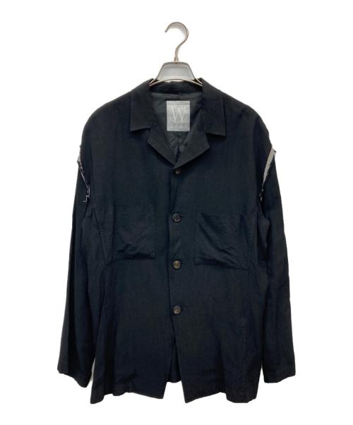 WORK SHOP（ワークショップ）WORK SHOP (ワークショップ) テーラードシャツ ブラック サイズ:-の古着・服飾アイテム