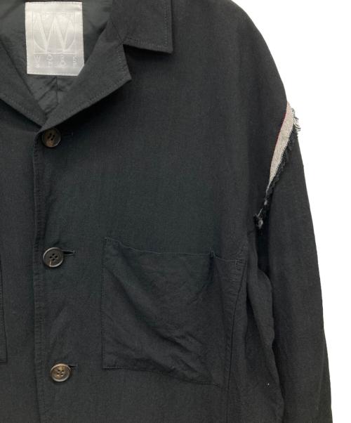 WORK SHOP（ワークショップ）WORK SHOP (ワークショップ) テーラードシャツ ブラック サイズ:-の古着・服飾アイテム