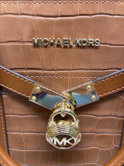 MICHAEL KORS（マイケル・コース）MICHAEL KORS (マイケル・コース) ヌーボ・ハミルトン ・ラージ・クロコダイル ブラウンの古着・服飾アイテム