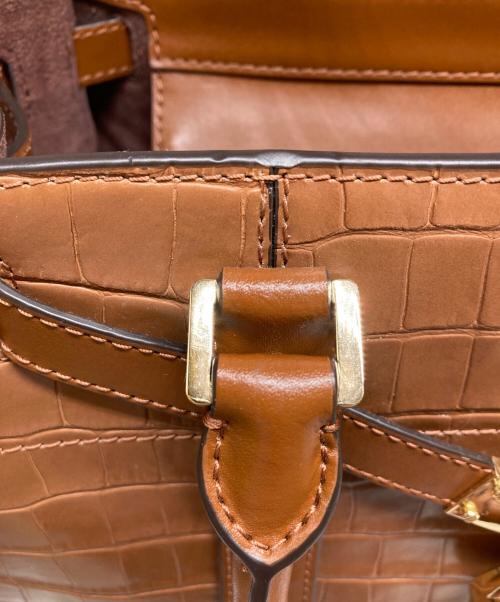 MICHAEL KORS（マイケル・コース）MICHAEL KORS (マイケル・コース) ヌーボ・ハミルトン ・ラージ・クロコダイル ブラウンの古着・服飾アイテム
