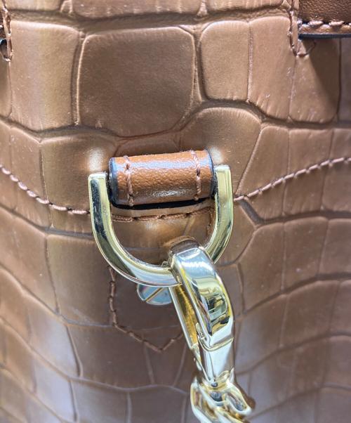 MICHAEL KORS（マイケル・コース）MICHAEL KORS (マイケル・コース) ヌーボ・ハミルトン ・ラージ・クロコダイル ブラウンの古着・服飾アイテム