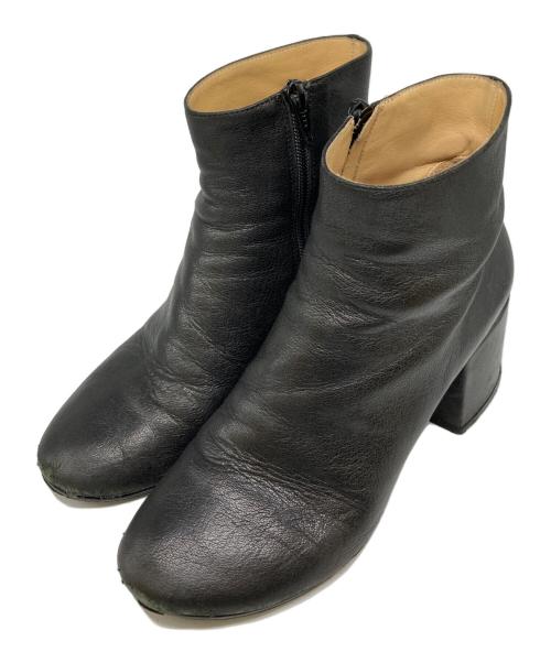MM6 Maison Margiela（エムエムシックスメゾンマルジェラ）MM6 Maison Margiela (エムエムシックスメゾンマルジェラ) サイドジップアンクルブーツ ブラック サイズ:39の古着・服飾アイテム