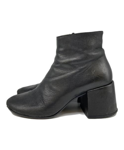 MM6 Maison Margiela（エムエムシックスメゾンマルジェラ）MM6 Maison Margiela (エムエムシックスメゾンマルジェラ) サイドジップアンクルブーツ ブラック サイズ:39の古着・服飾アイテム