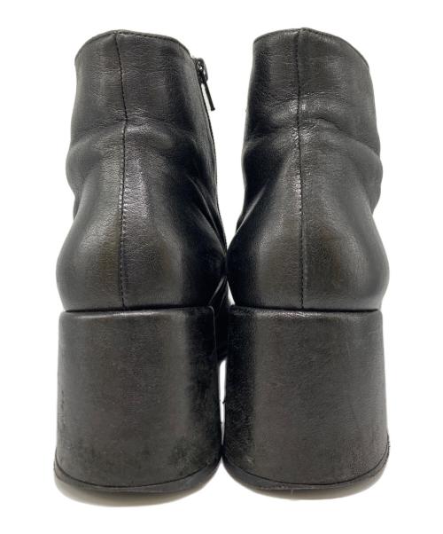 MM6 Maison Margiela（エムエムシックスメゾンマルジェラ）MM6 Maison Margiela (エムエムシックスメゾンマルジェラ) サイドジップアンクルブーツ ブラック サイズ:39の古着・服飾アイテム