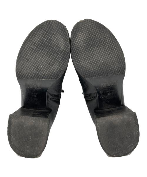 MM6 Maison Margiela（エムエムシックスメゾンマルジェラ）MM6 Maison Margiela (エムエムシックスメゾンマルジェラ) サイドジップアンクルブーツ ブラック サイズ:39の古着・服飾アイテム