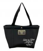 A.D.M.J.エーディーエムジェイ）の古着「THE MAGIC LIGHT/TRICOT W SHOULDER TOTEBAG」｜ブラック