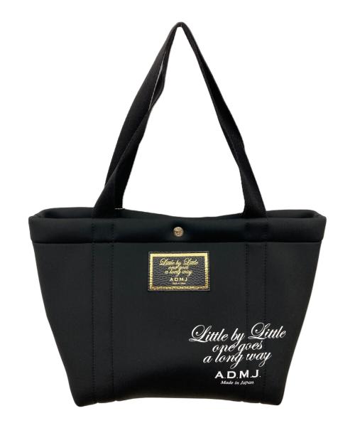 A.D.M.J.（エーディーエムジェイ）A.D.M.J. (エーディーエムジェイ) THE MAGIC LIGHT/TRICOT W SHOULDER TOTEBAG ブラックの古着・服飾アイテム