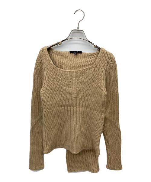 GUCCI（グッチ）GUCCI (グッチ) ショールカラーカシミヤニット ベージュ サイズ:Sの古着・服飾アイテム