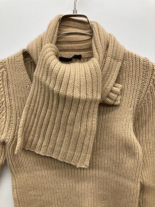 GUCCI（グッチ）GUCCI (グッチ) ショールカラーカシミヤニット ベージュ サイズ:Sの古着・服飾アイテム