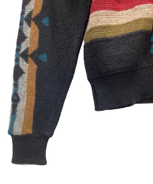 PENDLETON（ペンドルトン）PENDLETON (ペンドルトン) 70-80sネイティブ柄ニット ブラック サイズ:Lの古着・服飾アイテム