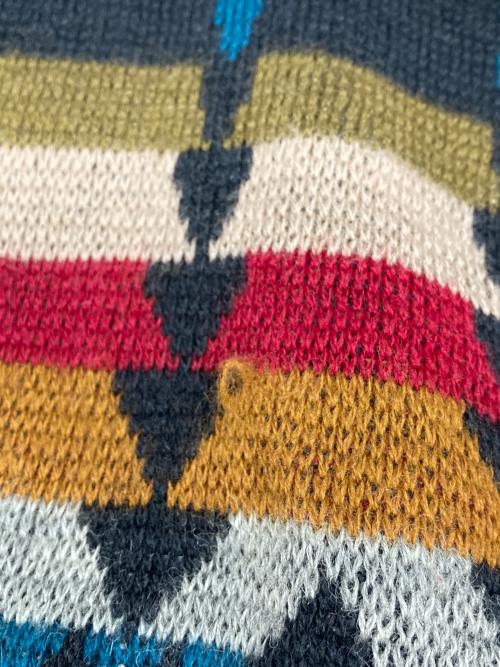 PENDLETON（ペンドルトン）PENDLETON (ペンドルトン) 70-80sネイティブ柄ニット ブラック サイズ:Lの古着・服飾アイテム