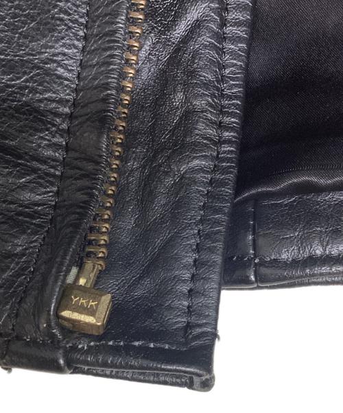 63LEATHER（ロクサンレザーズ）63LEATHER (ロクサンレザーズ) Original Single Riders Jackt/シングルライダースジャケット ブラック サイズ:Xlの古着・服飾アイテム