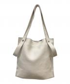 Beaureビュレ）の古着「カウレザー 2デザイン ハンドル 薄マチ A4 トート」｜ベージュ