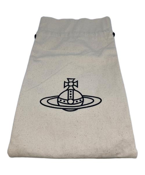 Vivienne Westwood（ヴィヴィアンウエストウッド）Vivienne Westwood (ヴィヴィアンウエストウッド) ビッグエンボスオーブロゴレザーポーチ ブラックの古着・服飾アイテム