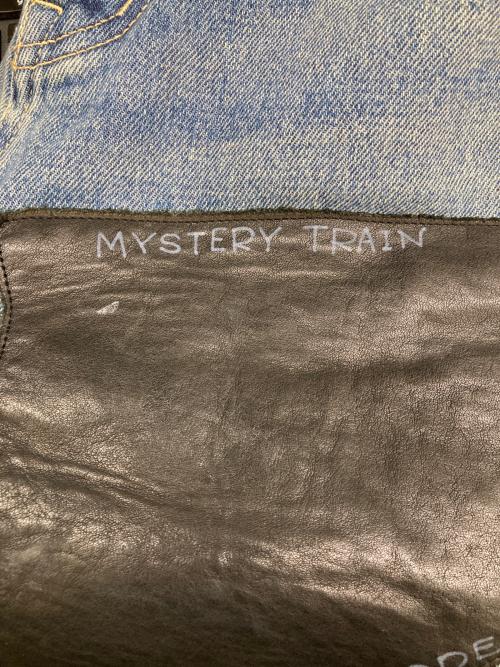 DAIRIKU（ダイリク）DAIRIKU (ダイリク) Painted ＆ Leather Patch Slim/ペイント＆レザーパッチスリムパンツ Pants インディゴ サイズ:29の古着・服飾アイテム