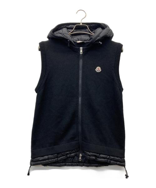 MONCLER（モンクレール）MONCLER (モンクレール) MAGLIA GILET/マグリアジレ ブラック サイズ:Mの古着・服飾アイテム