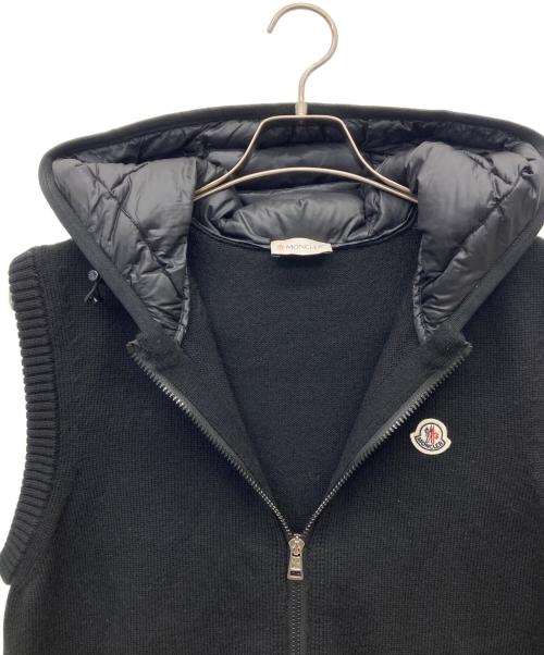 MONCLER（モンクレール）MONCLER (モンクレール) MAGLIA GILET/マグリアジレ ブラック サイズ:Mの古着・服飾アイテム